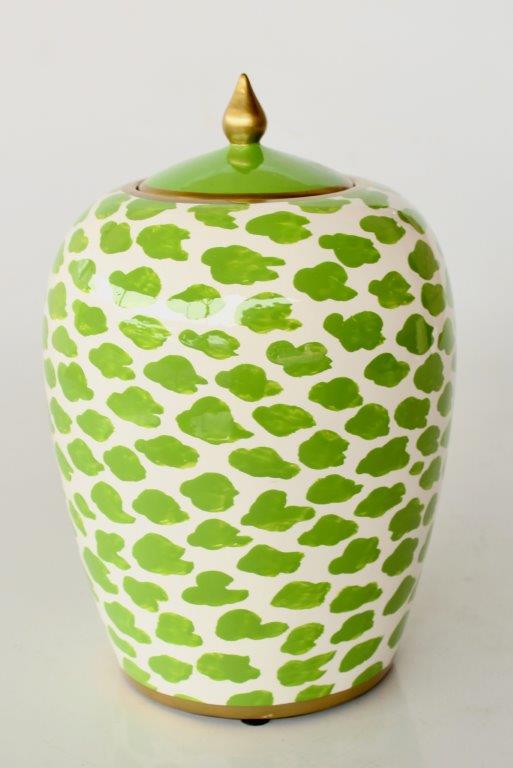 Lime Green Blob Jar With Lid